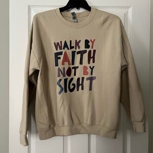 Women’s Beige Graphic Sweater